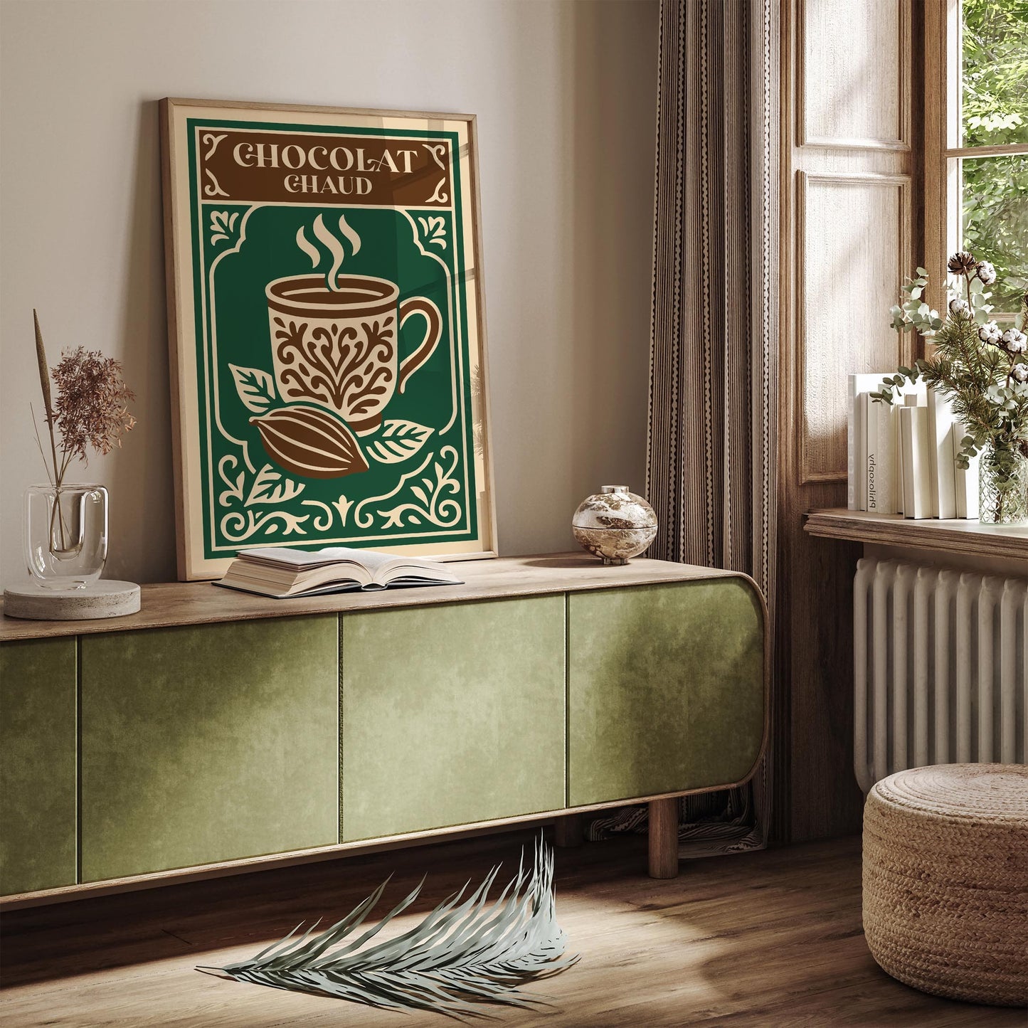 Rococo French Cafe Decor - Hot Chocolate Wall Art