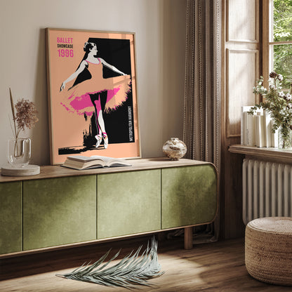 Retro Ballet Pop Art Poster