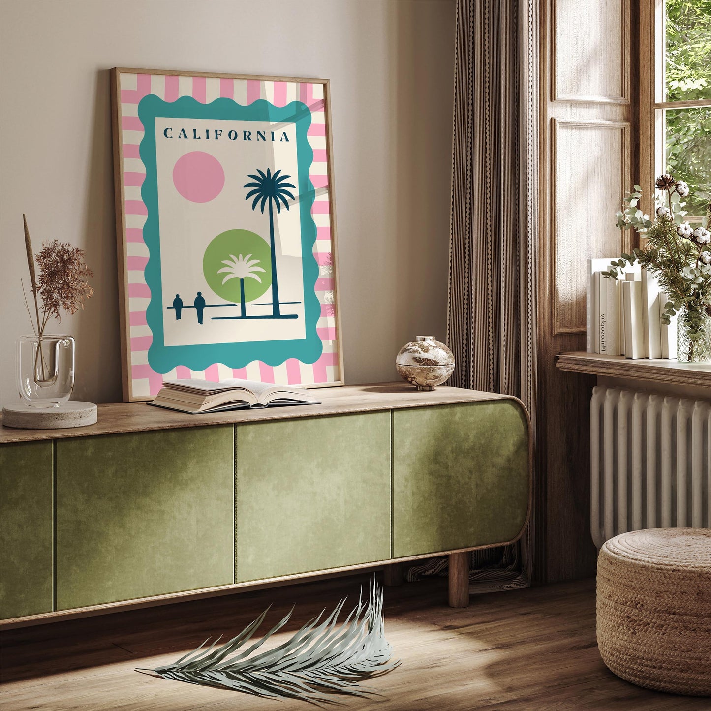 California Poster - Mid Century Modern Print
