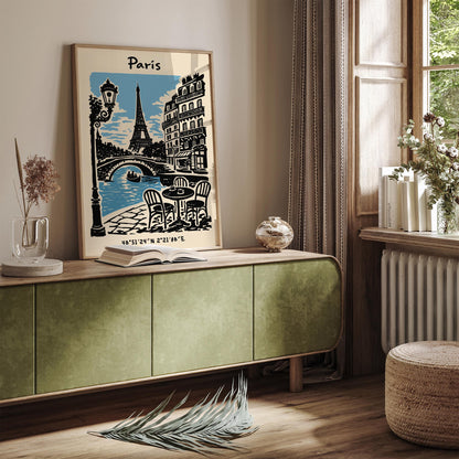 Paris Eiffel Tower Poster – Cityscape Wall Art