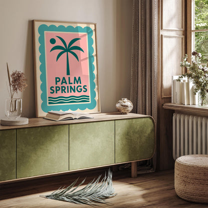 Palm Springs Poster - Retro California Desert Print