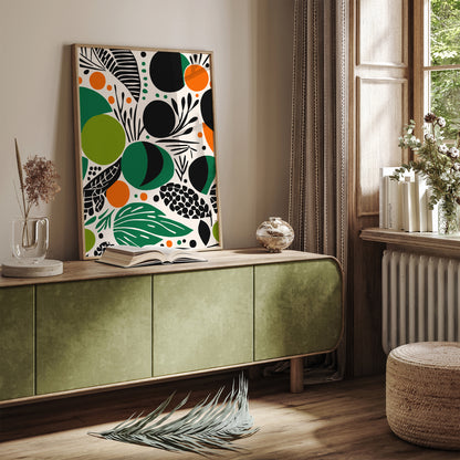 Green Abstract Nature Wall Art