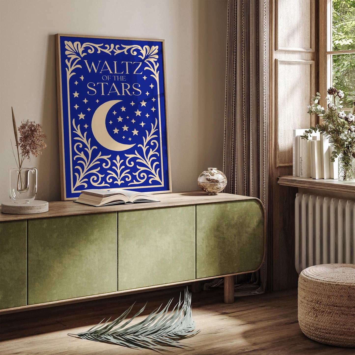 Waltz of the Stars Poster - Blue Moon Art Print