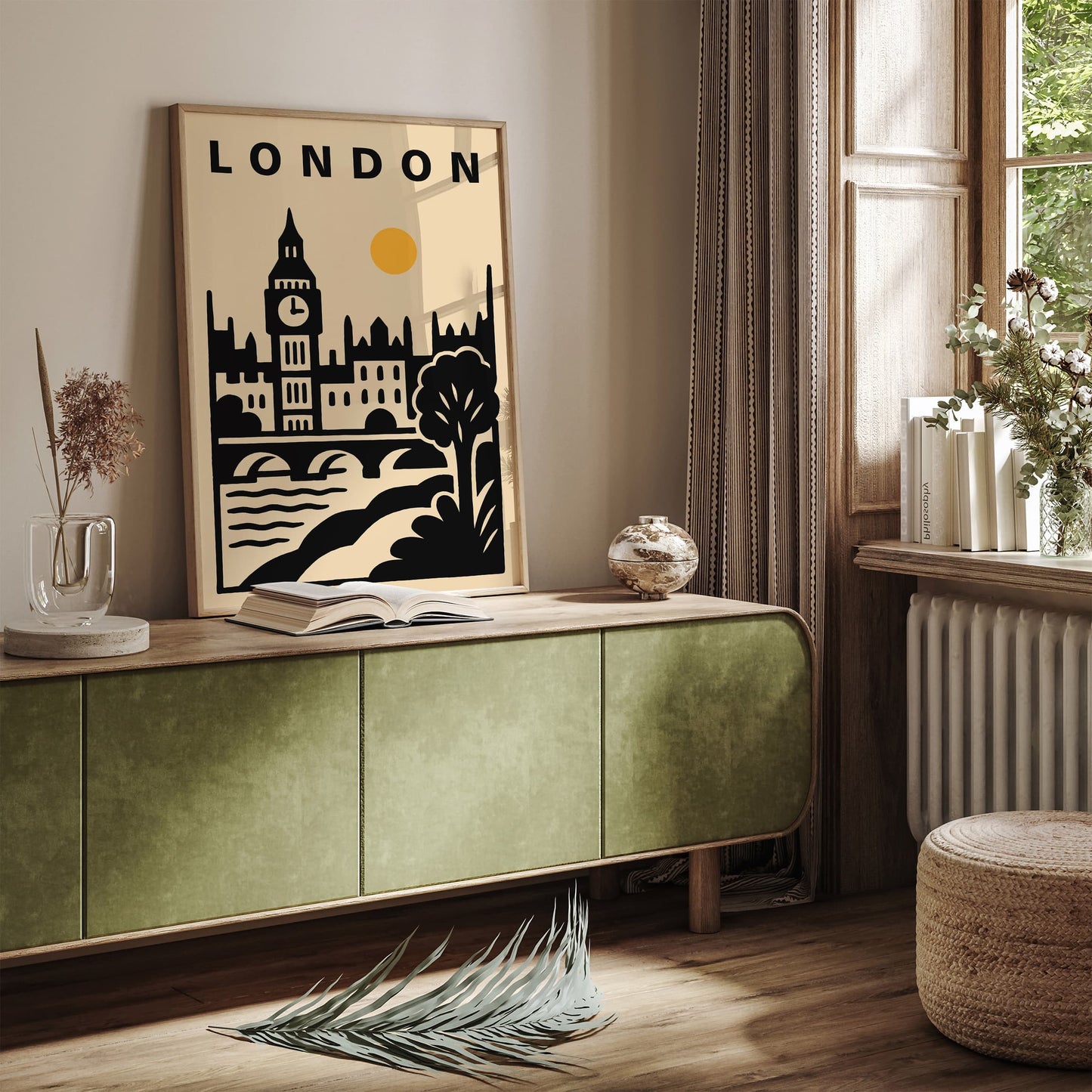 London Big Ben Modern Travel Poster
