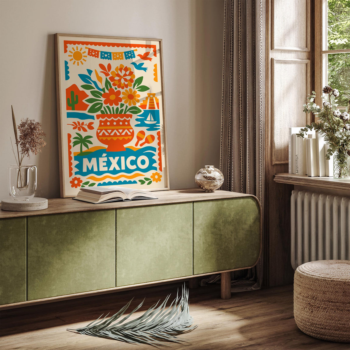 Mexico Colorful Travel Poster