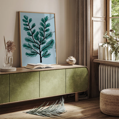 Christmas Tree Branch Art Print