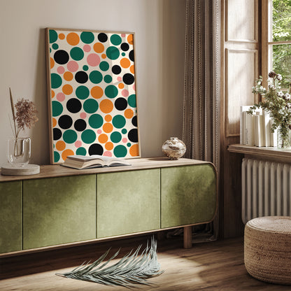 Mid-Century Modern Green Art Print