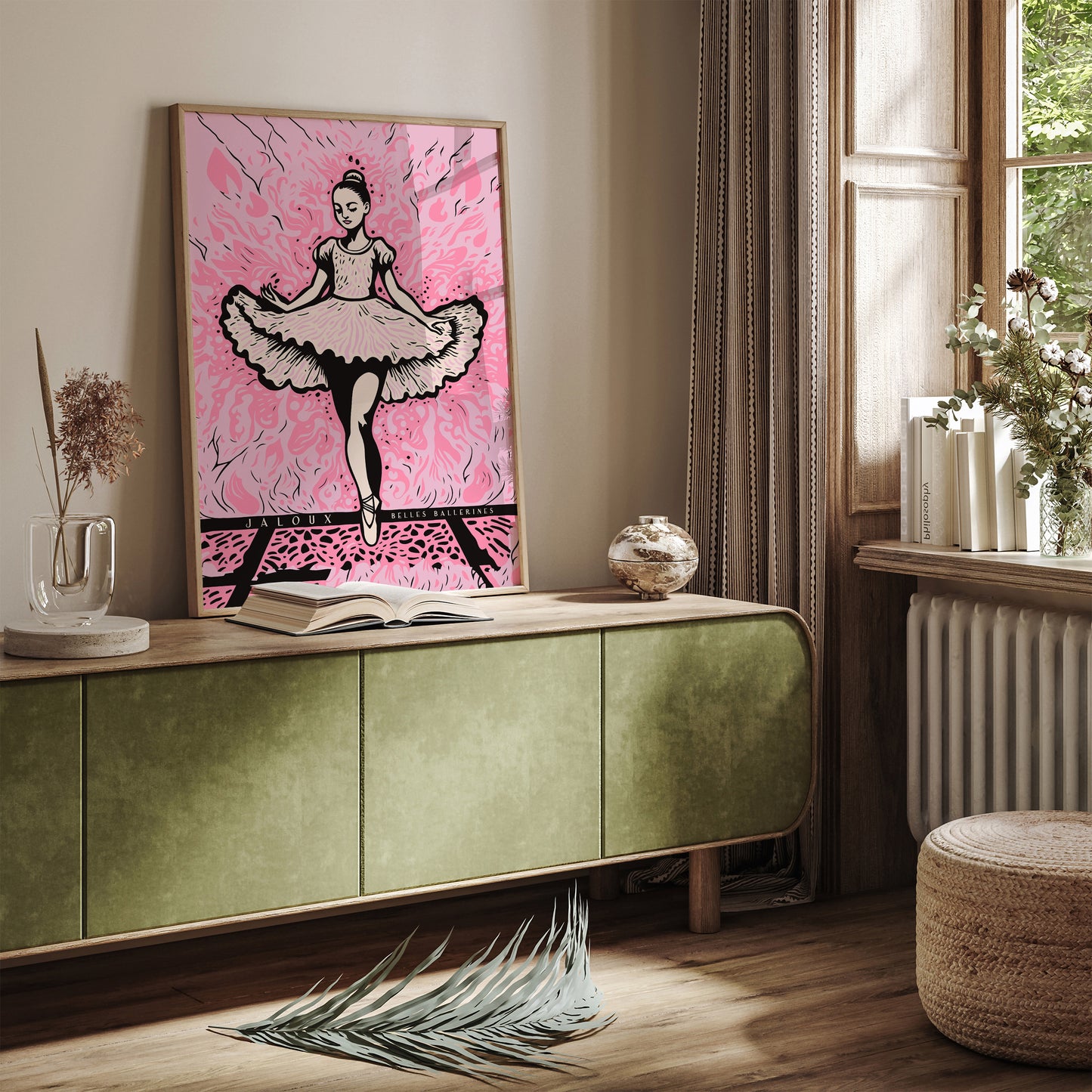 Jaloux French Ballerina Pink Poster