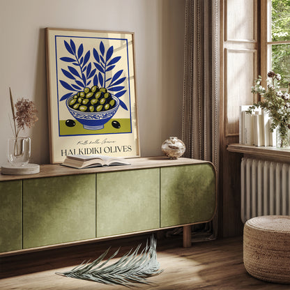 Frutta della Grecia Olives Art Print