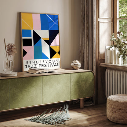 Rendezvous Jazz Festival Modern Art Print 2024