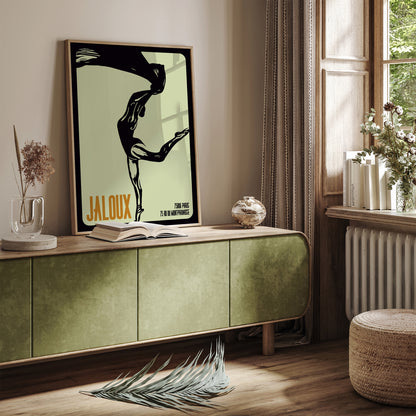 Jaloux Paris Ballerina Retro Poster