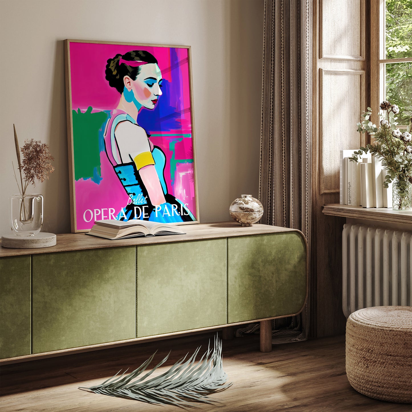 Ballet Opera De Paris Pink Wall Art