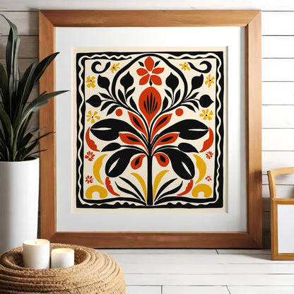 Abstract Cut Outs Poster - Square Nature Wall Art