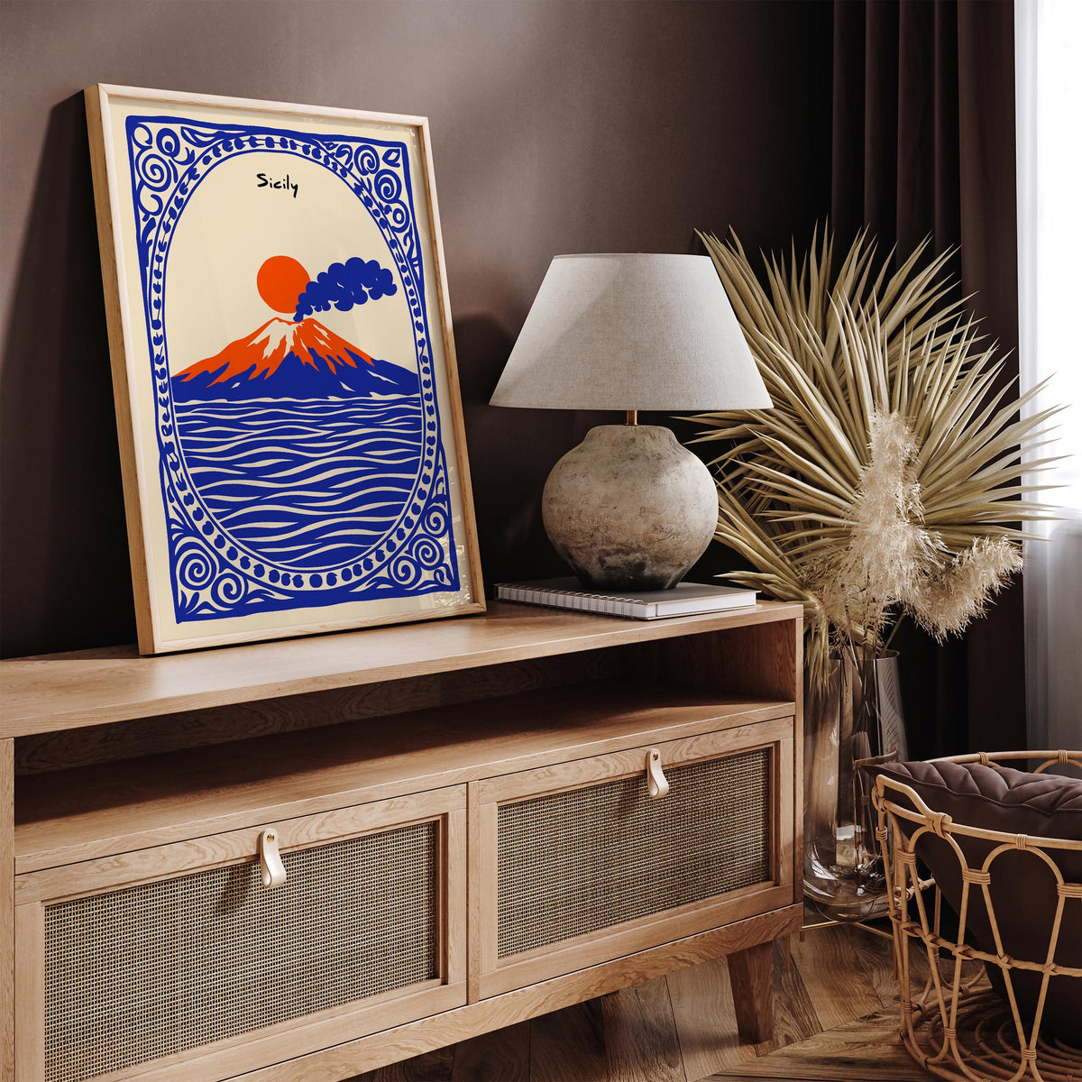 Mount Etna Sicily Poster