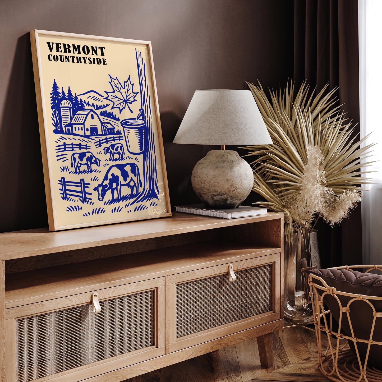 Vermont Countryside Travel Poster