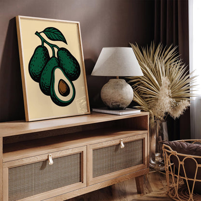 Avocado Poster - Kitchen Wall Art Decor