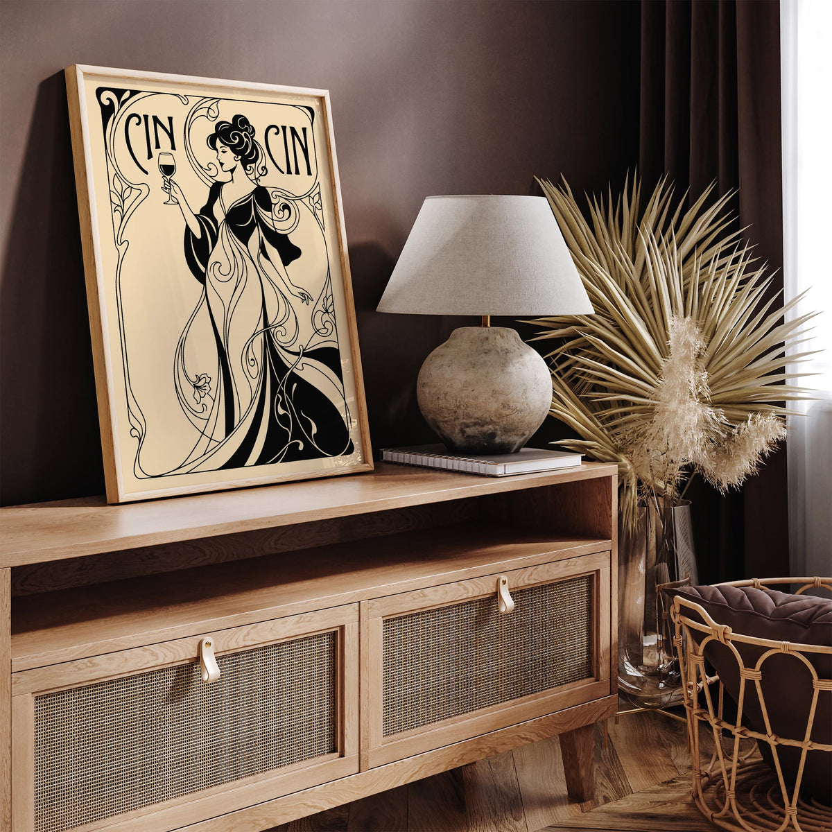Cin Cin Woman and Wine Poster