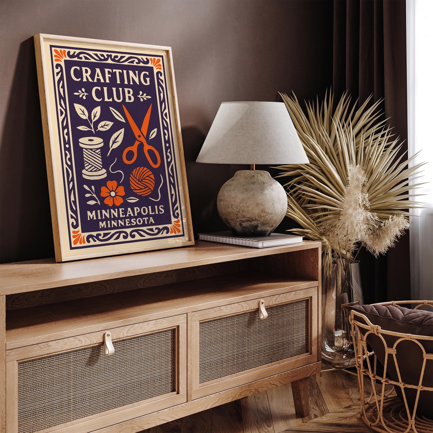 Crafting Club Minneapolis Minnesota Art Print
