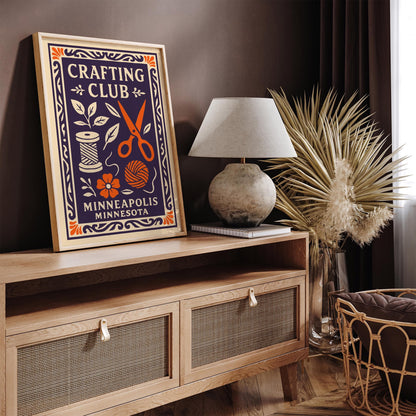 Crafting Club Minneapolis Minnesota Art Print