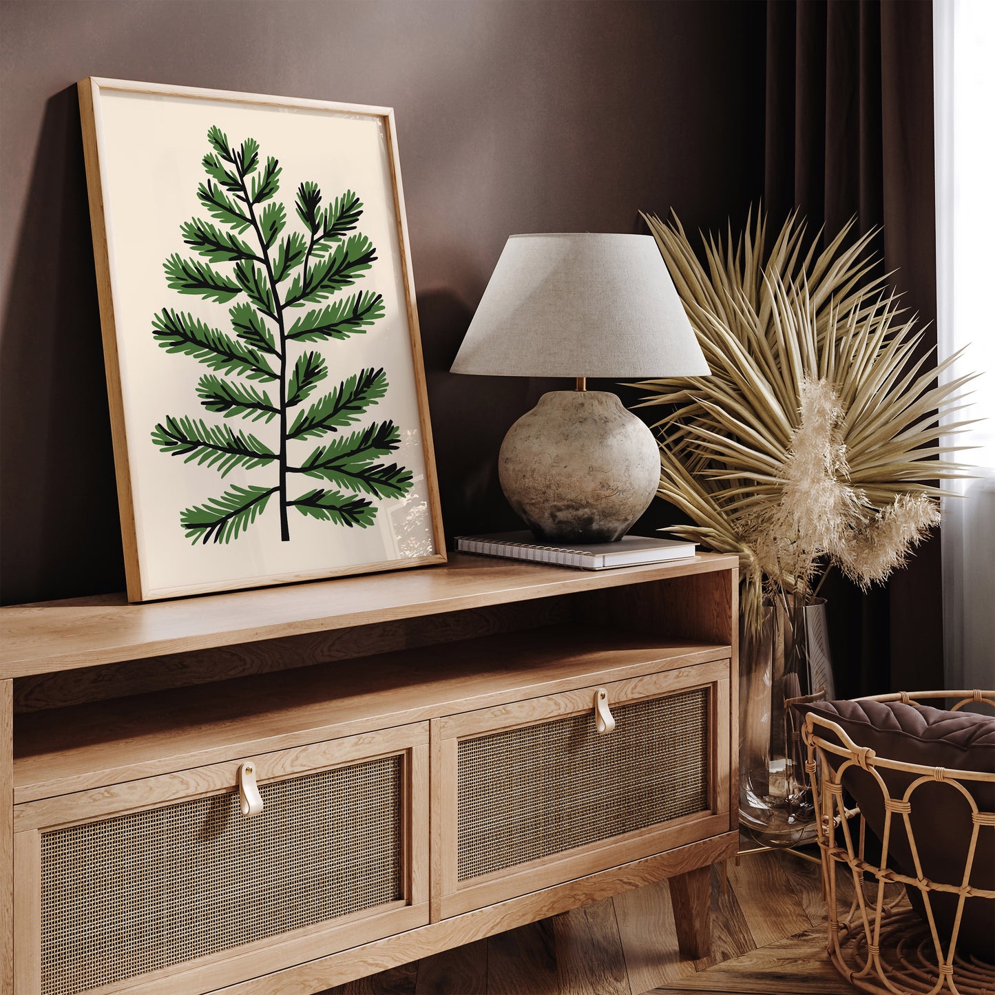 Christmas Tree Branch Poster