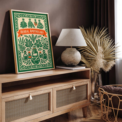 Herbal Apothecary Vintage Art Poster