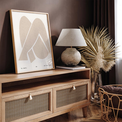 Her Geometry Wall Art - Abstract Modern Scandinavian Poster