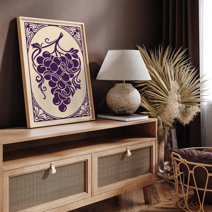 Vintage Grapes Poster