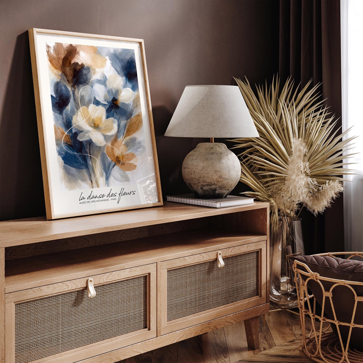Dance of Flowers Poster - Artistic Floral Painting Wall Art