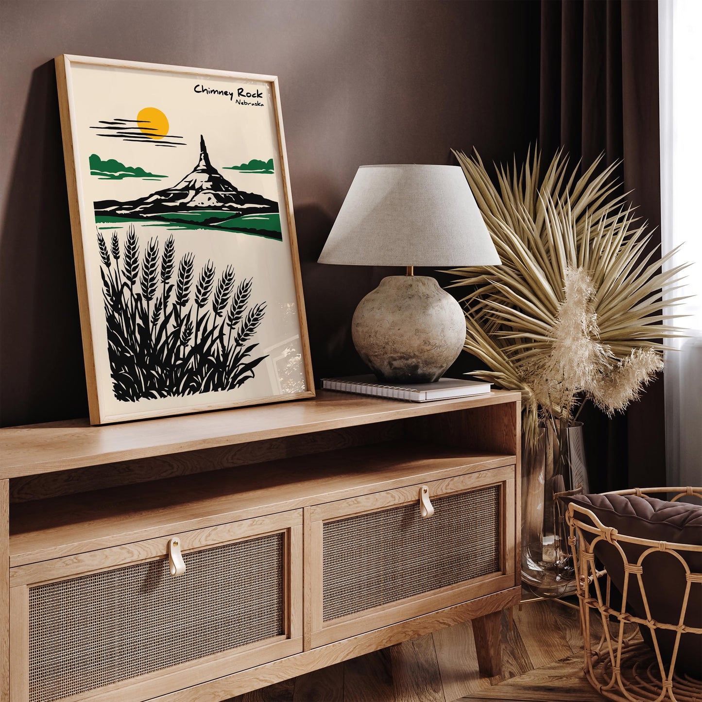 Chimney Rock Nebraska Poster