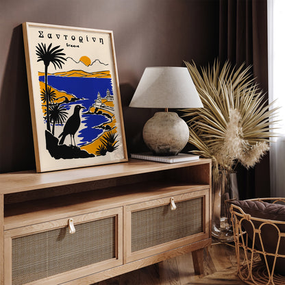 Greece Landscape Poster - Travel Wall Art Print
