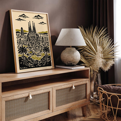 Barcelona Travel Poster