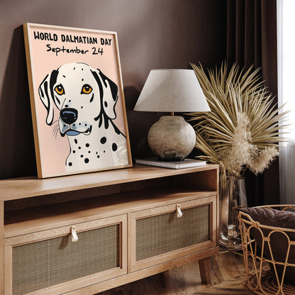 World Dalmatian Day Cute Dog Poster