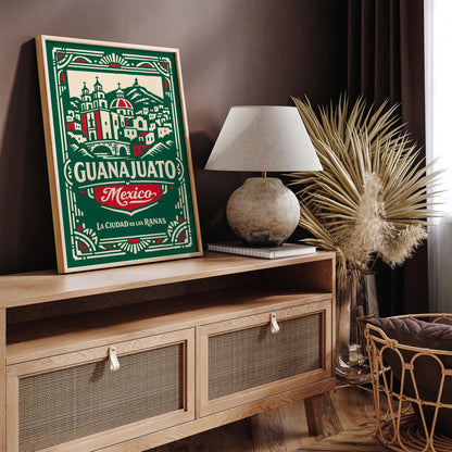 Guanajuato Mexico Cityscape Wall Art Poster Print