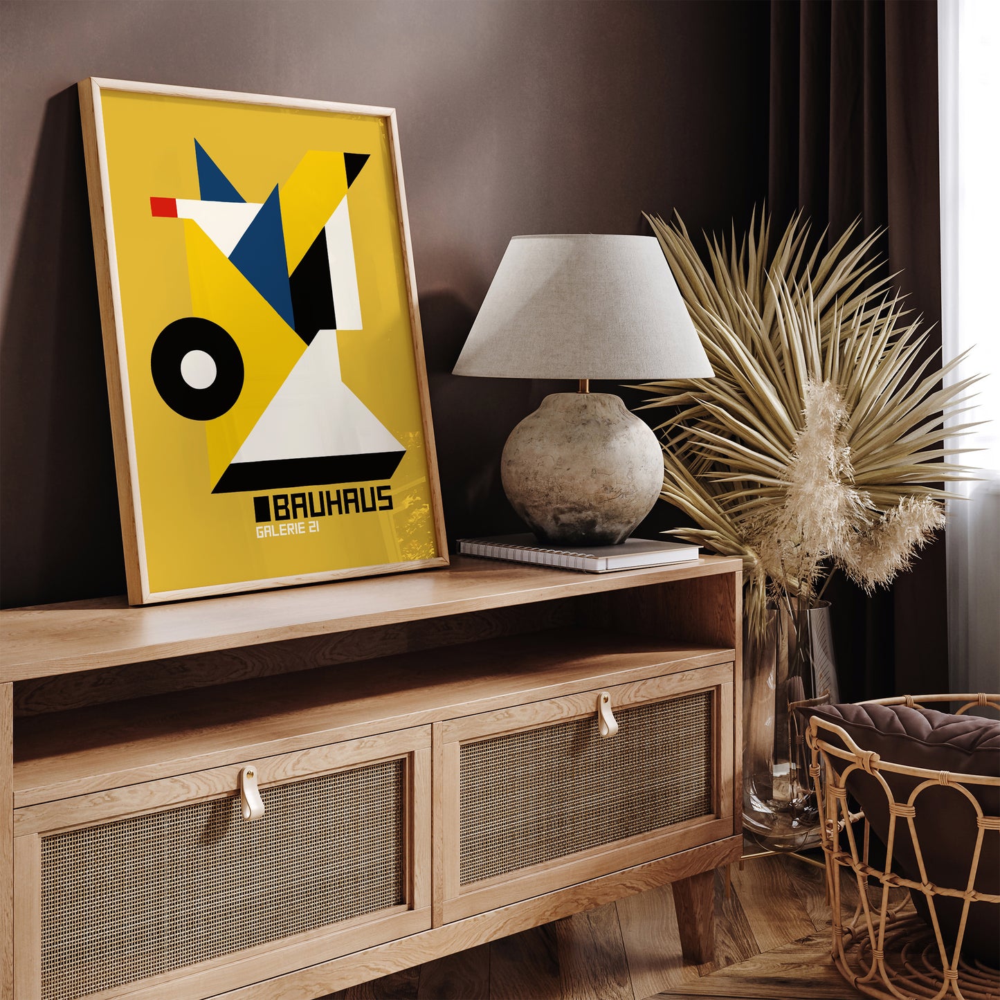 Bauhaus Art Gallery Retro Poster Print