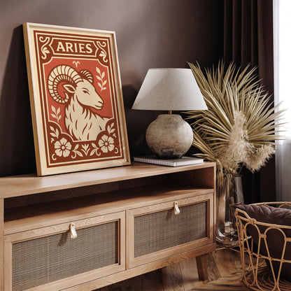 Aries Horoscope Sign - Zodiac Wall Art Print