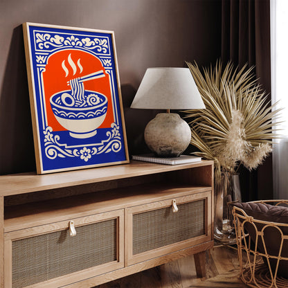Ramen Bowl Poster - Japanese Food Wall Art
