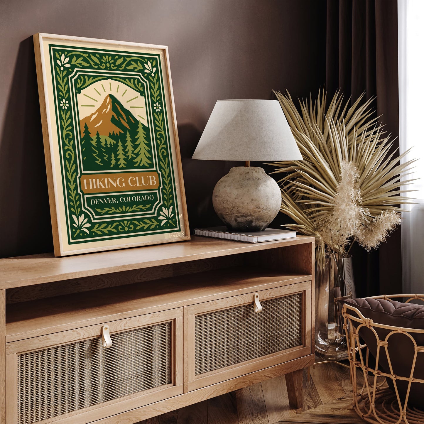 Hiking Club Denver Colorado Poster