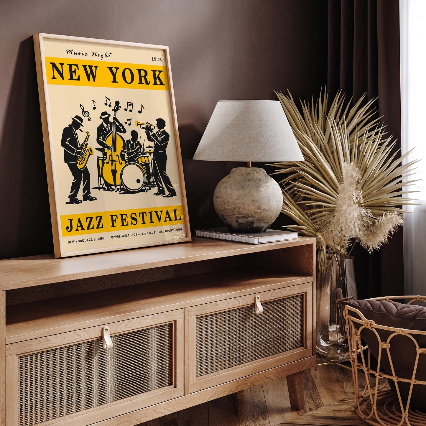 New York City Jazz Music Night Poster
