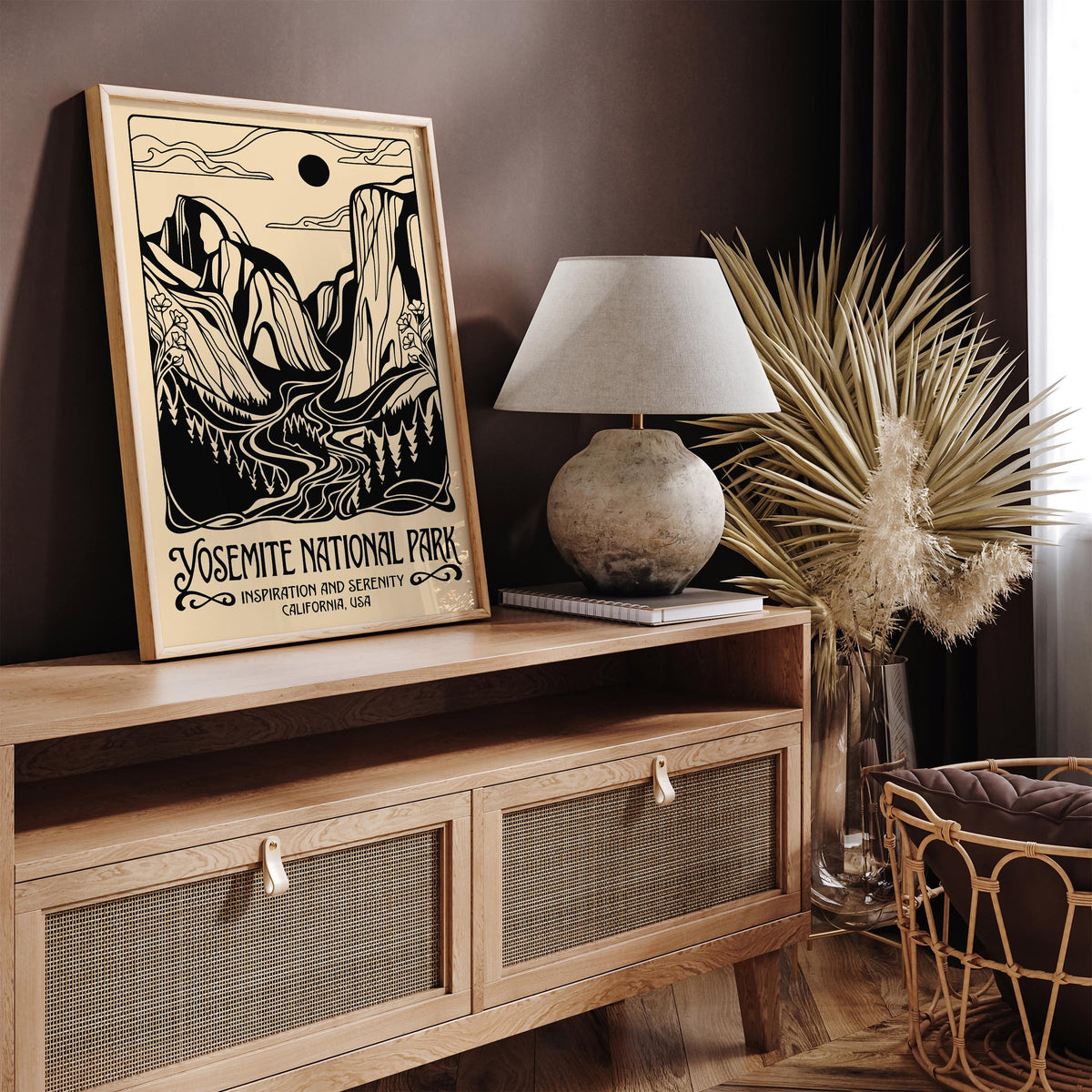 Vintage Yosemite National Park Poster