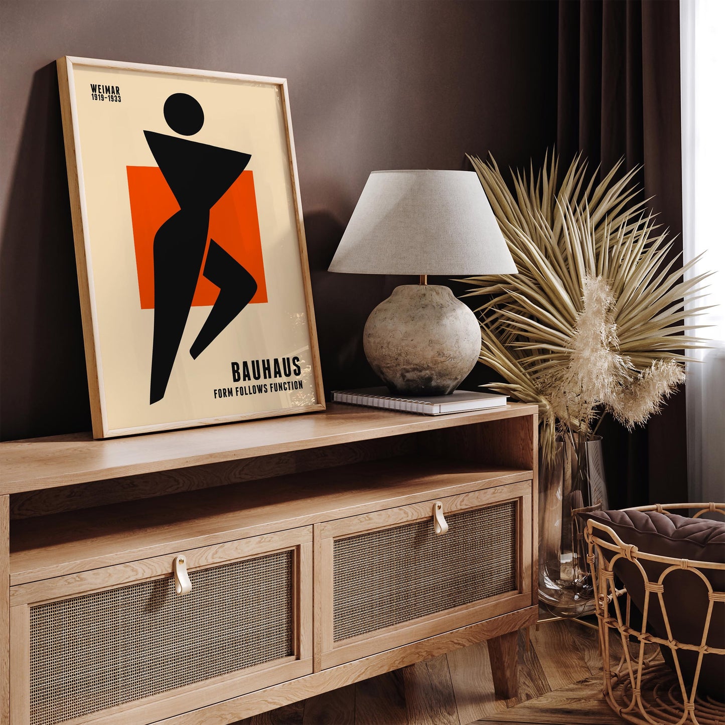 Bauhaus Form Follows Function Poster Print - Vintage Exhibition Poster