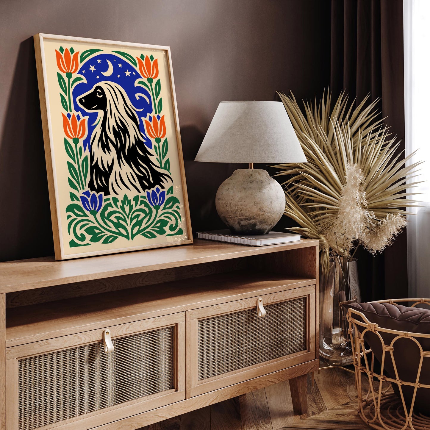 Cute Protrait of a Dog Poster Print