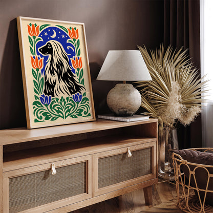 Cute Protrait of a Dog Poster Print