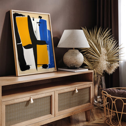 Mid-Century Modern Abstract Painting Poster