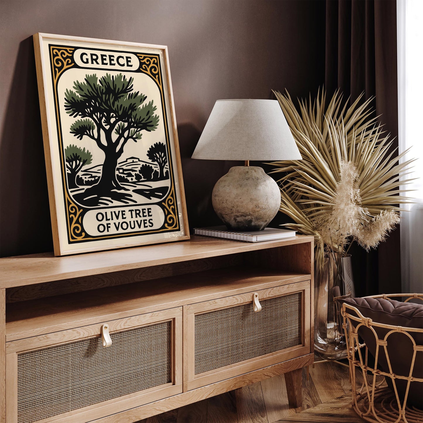 Greece Olive Trees Poster