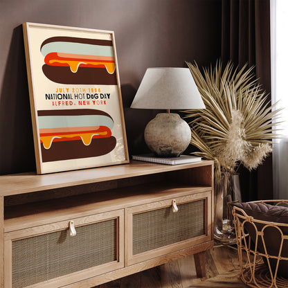 National Hot-Dog Day Poster