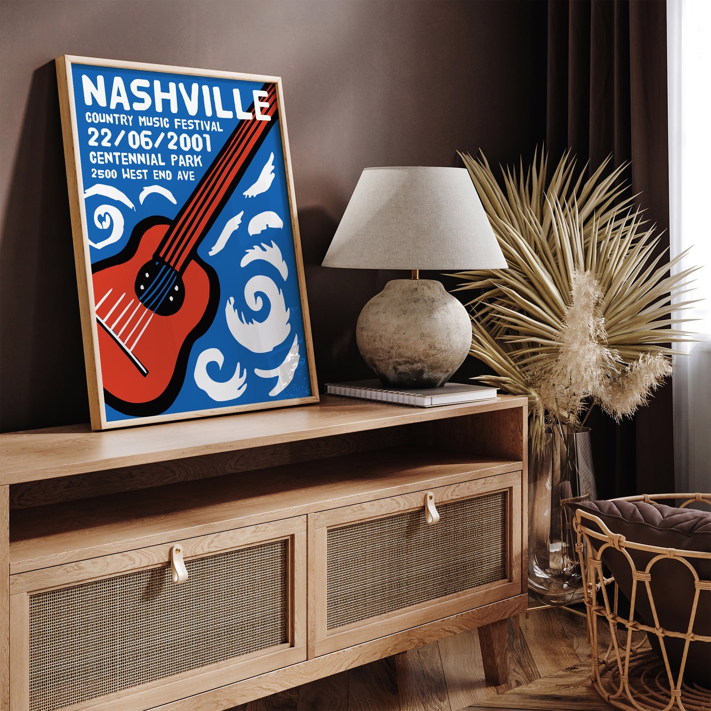 2001 Nashville Country Music Festival Poster