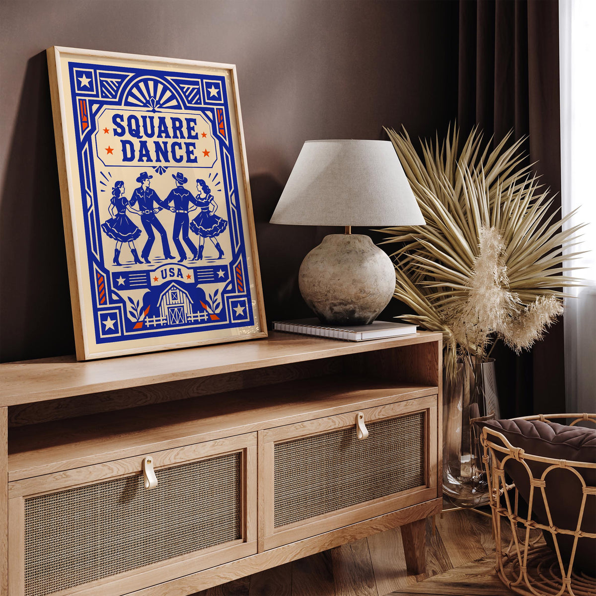 Square Dance USA Art Poster
