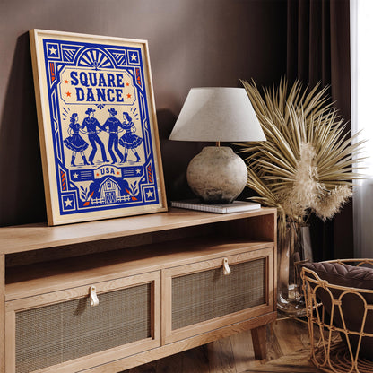 Square Dance USA Art Poster
