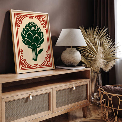 Rococo Artichoke Print - American Kitchen Wall Art