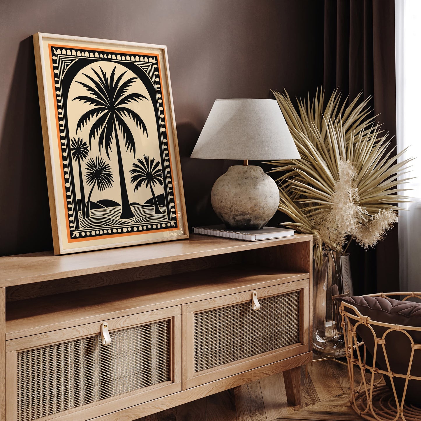 Thailand Palm Trees Boho Wall Art